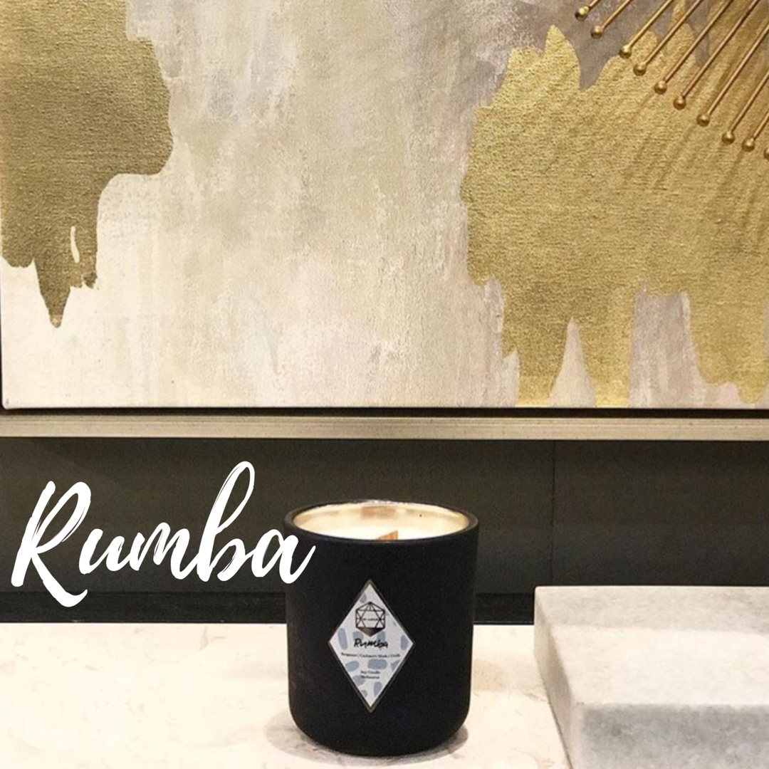 Rumba: Swing your hips to this Rumba beat! A pinch of intimate flavour, voluptuous swings and sassy notes combine to create our Rumba scent. Sensual vibes drift through the top notes of Bergamot, Violet Leaf, and Cardamom with smooth hints from the Cashmere Musk and Fir Needle. 